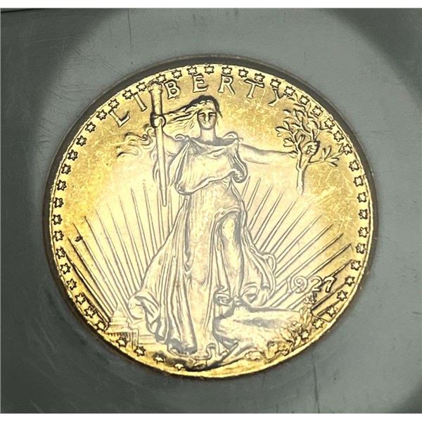Last Minute! 1927 Gold Saint Gaudens $20 NGC MS65
