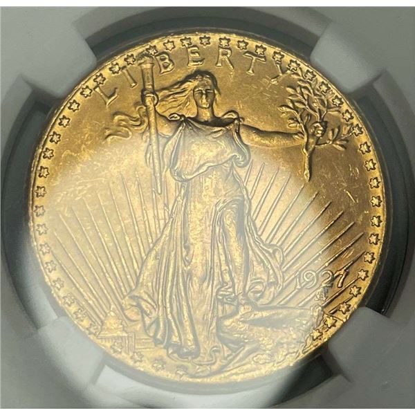 Last Minute! 1927 Gold Saint Gaudens $20 NGC MS65