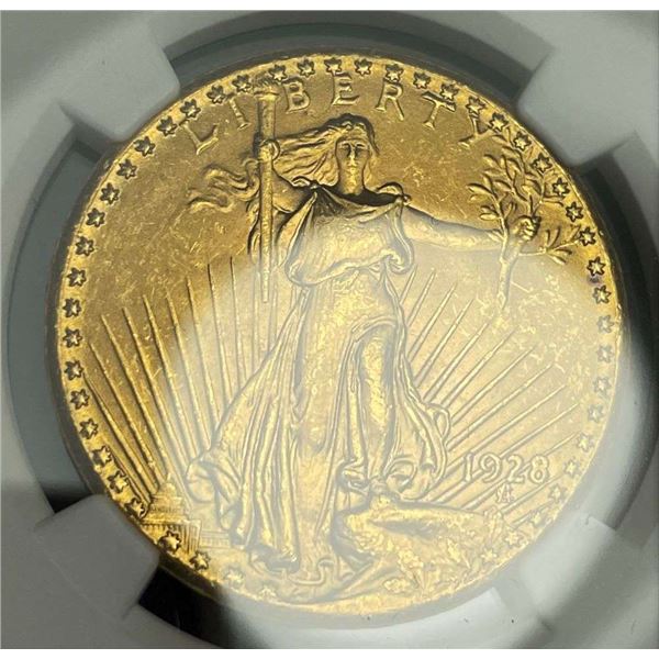 Last Minute! 1928 Gold Saint Gaudens $20 NGC MS65