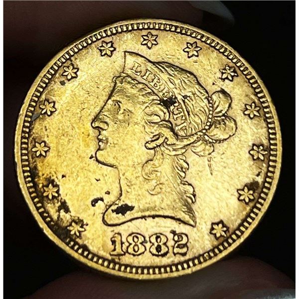 Last Minute! 1882 Gold Liberty Head $10 AU Details