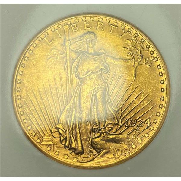 Last Minute! 1924 Gold Saint Gaudens $20 NGC MS62