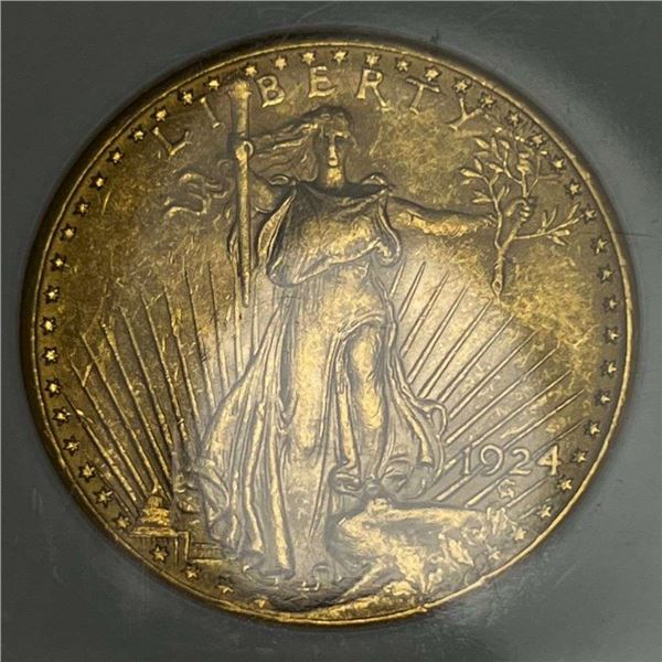 Last Minute! 1924 Gold Saint Gaudens $20 NGC MS62