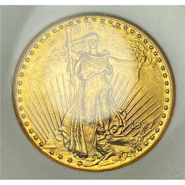 Last Minute! 1927 Gold Saint Gaudens $20 NGC MS62