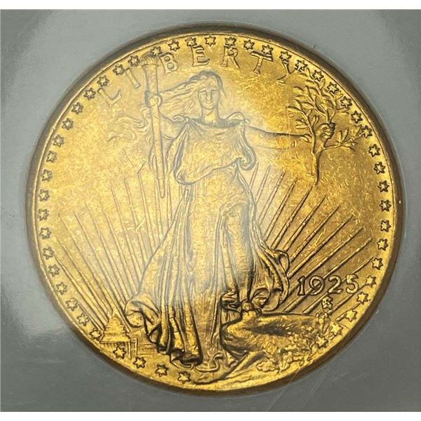 Last Minute! 1925 Gold Saint Gaudens $20 NGC MS62