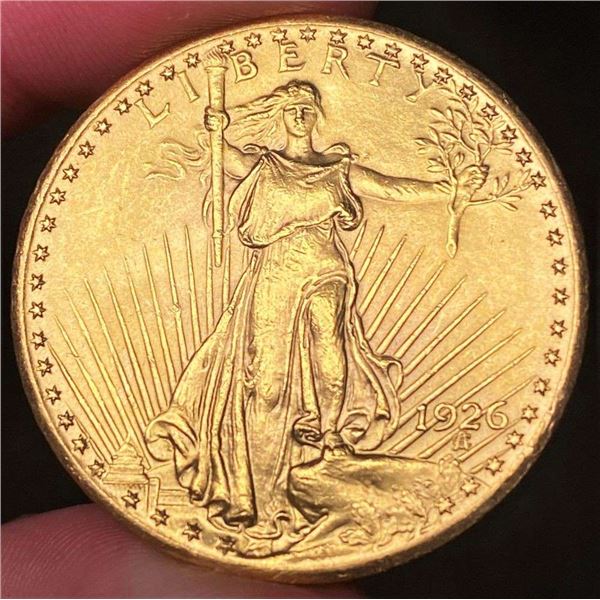 Last Minute! 1926 Gold Saint Gaudens $20 MS64