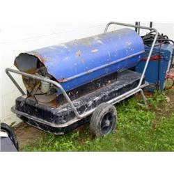 LARGE BLUE TORPEDO HEATER