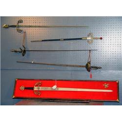 LOT OF DECORATIVE SWORDS