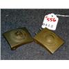 Image 1 : WW1 AND WW2 GERMAN BELT BUCKLES- 2 X THE MONEY