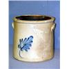 Image 1 : ADAM CAIRE POUGHKEEPSIE BLUE DECORATED 4 GAL CROCK