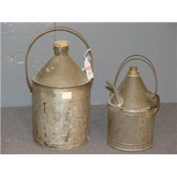 TOLE OIL CANS- 2 X THE MONEY