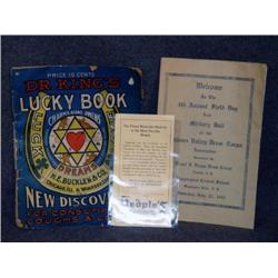 1941 WAPPINGERS FIELD DAY PAMPHLET AND DOCTOR KING