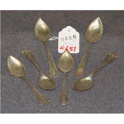 STERLING GRAPEFRUIT SPOONS- 6 X THE MONEY