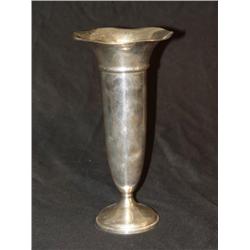 11" HIGH STERLING TRUMPET VASE