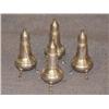 Image 1 : STERLING SALT AND PEPPER SHAKERS- 4 X THE MONEY