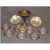 Image 1 : TRAY LOT STERLING RIMMED COASTERS, COMPOTE, BOWLS,