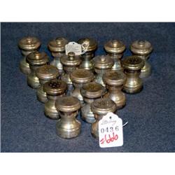 LOT OF 8 PAIRS OF STERLING SALT AND PEPPER MILLS