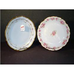 FANCY LIMOGES SERVING PLATES 12" DIA.- 2 X THE