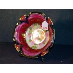 FLORAL DECORATED BAVARIAN FRUIT BOWL