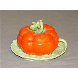 ROYAL BAYREUTH TOMATO WITH UNDERPLATE