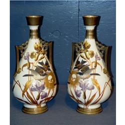 FANCY VICTORIAN VASES- 2 X THE MONEY
