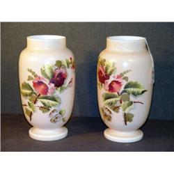 FLORAL 12" BRISTOL VASES- 2 X THE MONEY