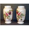 Image 1 : FLORAL 12" BRISTOL VASES- 2 X THE MONEY