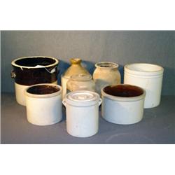LOT 8 PCS STONEWARE