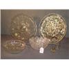 Image 1 : LOT 6 PCS GLASS INCL CUT BOWL AND MOTTO TUMBLER