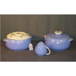 LOT 3 PCS HALL'S KITCHEN CHINA
