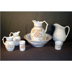 JOHNSON BROS "FLORAL" PATTERN BATHROOM CROCKERY