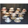 Image 1 : LOT 16 FANCY CUPS AND SAUCERS INCL COLCLOUGH CHINA