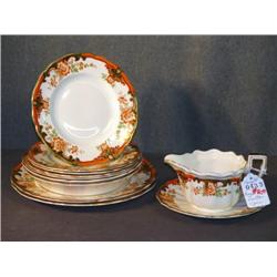 SET 11 PCS ROYAL DOULTON "TEMPLE" PATTERN CHINA