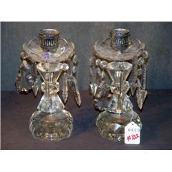 CRYSTAL BOUDOIR LAMPS WITH DROPS- 2 X THE MONEY