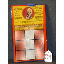 ODD PENNIES CANDY BARS PUNCH CARD