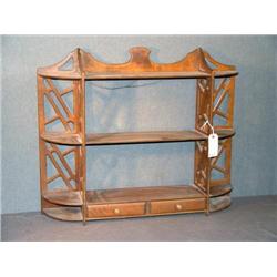 MAH WALL NICNAC SHELF WITH DRAWERS