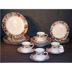 PARTIAL SET STUDIO NOVA "DEER RUN" DINNERWARE