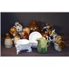 Image 1 : SHELF LOT INCL LITTLE BROWN JUG, RABBIT TEAPOT, E