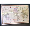 Image 1 : LARGE FRAMED MAP OF WORLD