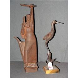 LOT 2 PCS ART SCULPTURE