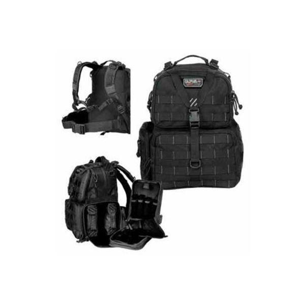 GPS TACTICAL RANGE BACKPACK W/WAIST STRAP BLACK NYLON