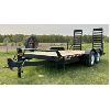 Image 1 : OPEN TRAILER W/ RAMPS - 2020 CANADA TRAILERS - 14 FOOT W/ 2 FOOT BEAVER TAIL