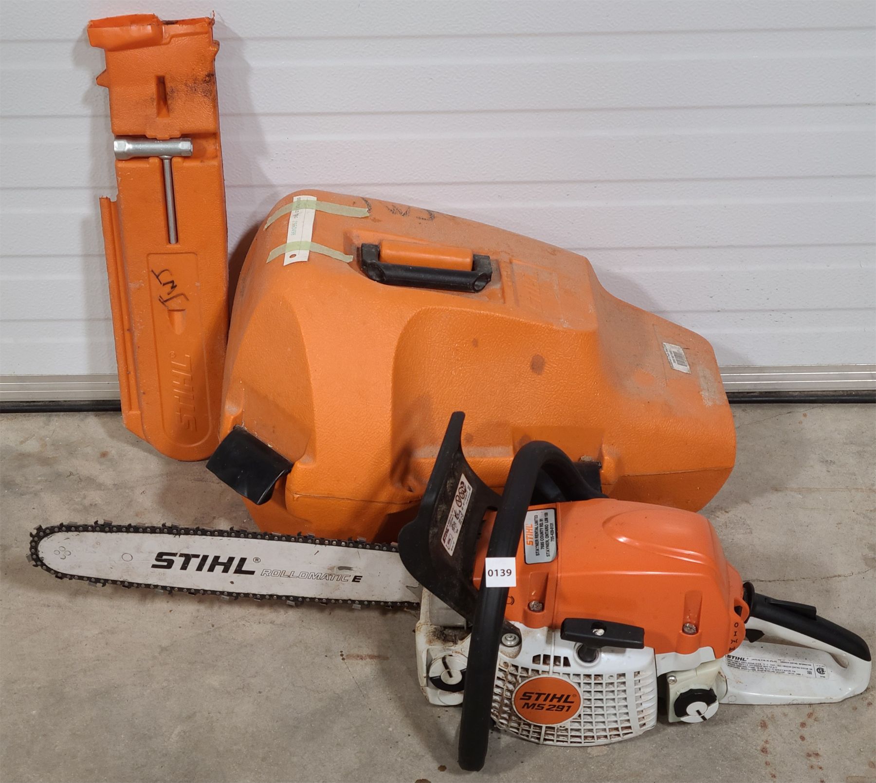 STIHL M5 291 CHAINSAW W/ HARD CASE & COVER Kidd Family Auctions