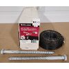 LOT OF 17 - HEX 8in LAG SCREWS & WIRE