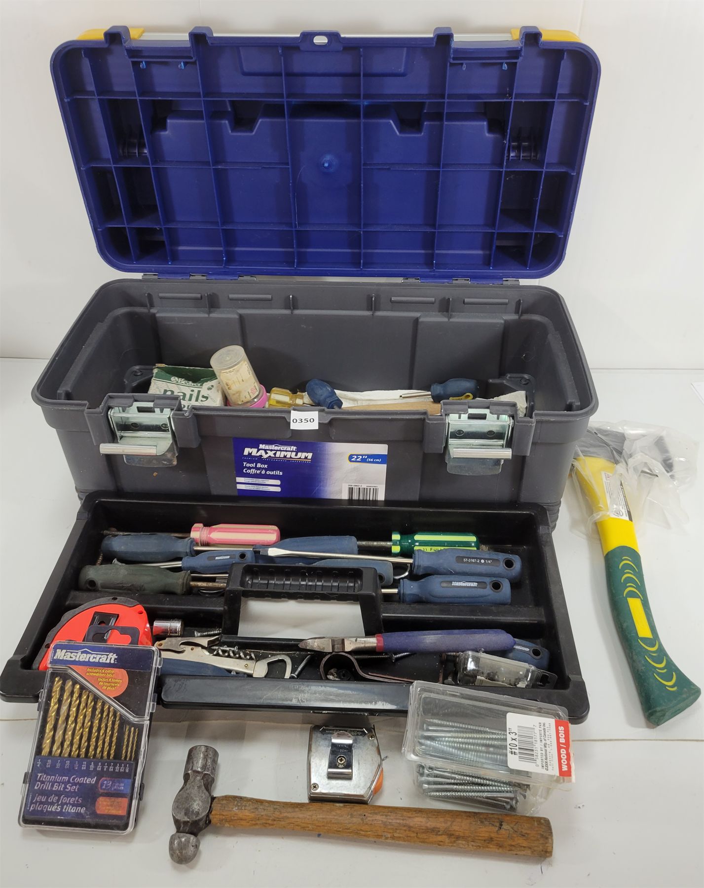 JOB LOT - MASTERCRAFT MAXIMUM TOOL BOX SET W/ CONTENTS INCL ...