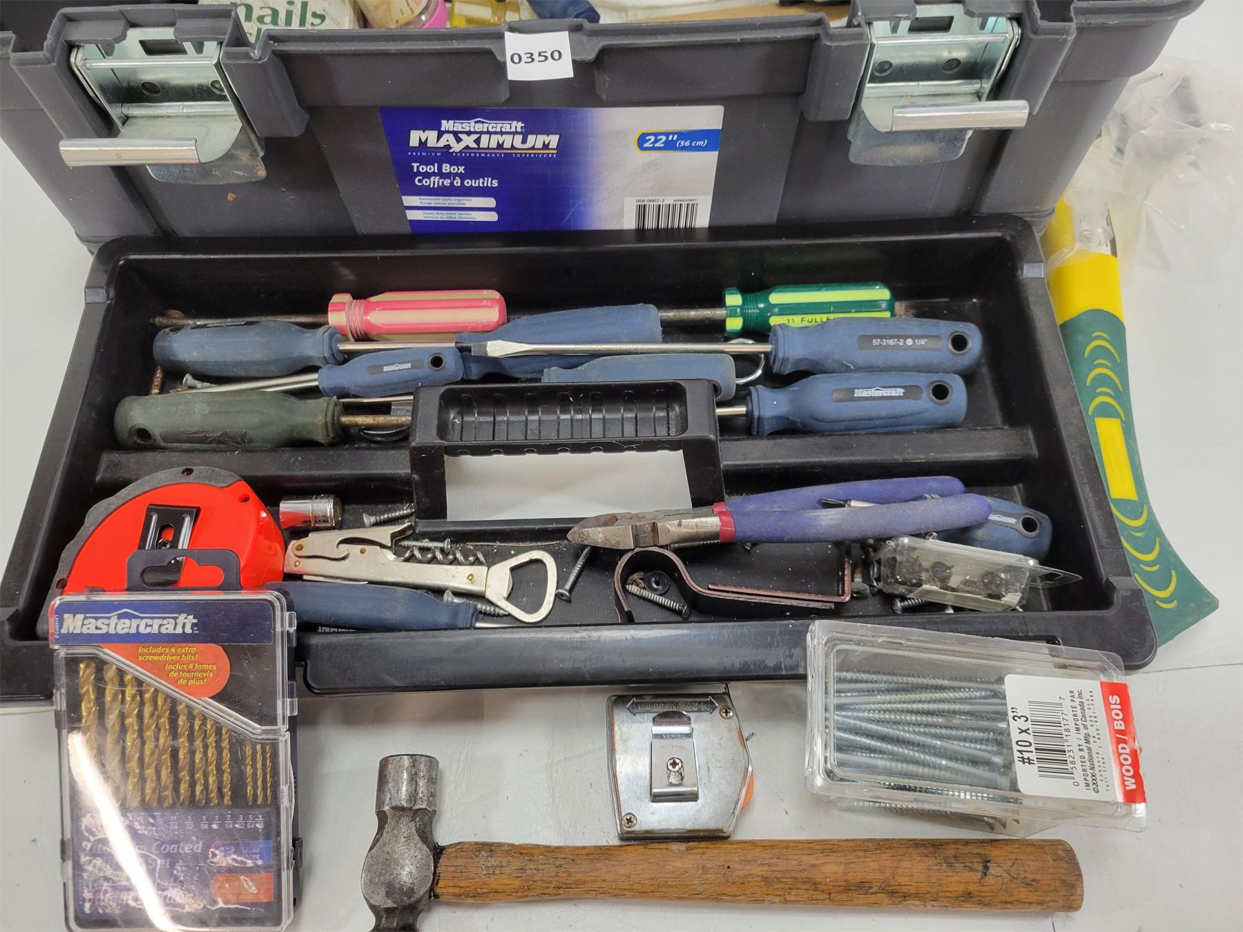 JOB LOT - MASTERCRAFT MAXIMUM TOOL BOX SET W/ CONTENTS INCL ...