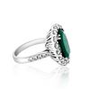 Image 2 : 4.83ct Natural Emerald 14K White Gold 6.4gm Ring