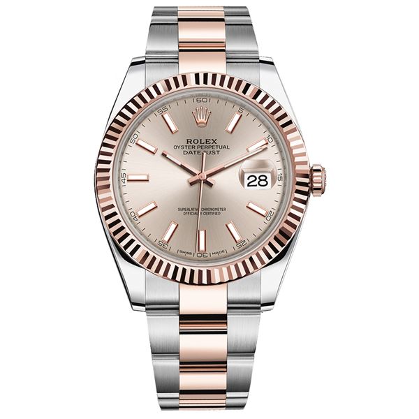 Rolex 41MM Datejust SS/RG Model # 126331