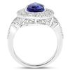 Image 2 : 2.75ct Tanzanite 14K White Gold Ring