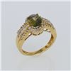 Image 2 : 2.15ct Natural Green Sapphire 18K White Gold Ring