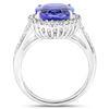 Image 2 : 5.12ct Tanzanite 14K White Gold Ring